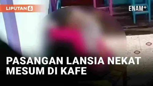 VIDEO: Viral Aksi Nekat Pasangan Lansia Berbuat Tak Senonoh di Kafe Buat Warganet Heran