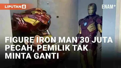 VIDEO: Viral Action Figure Iron Man Rp 30 Juta Pecah Diduga Dijatuhkan Pengunjung Anak, Respon Pemilik Tuai Pujian
