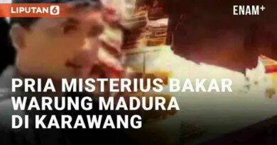 VIDEO: Detik-Detik Pria Misterius Bakar Warung Madura di Karawang, Wajah Terekam Jelas