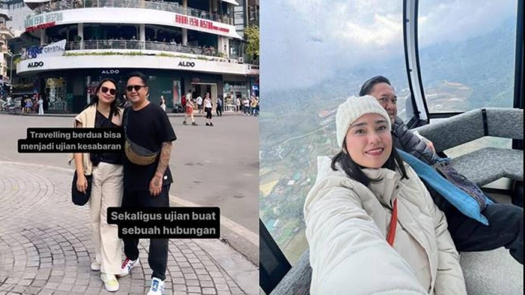 7 Potret Seru Feby Febiola dan Franky Sihombing Saat Liburan ke Vietnam