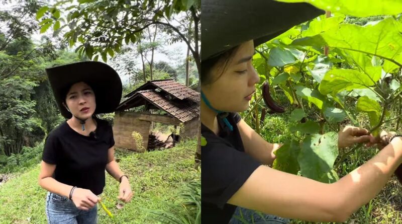 8 Potret Angelina Ci Panen Terong, Betah Tinggal di Rumah Hutan Dodit Mulyanto