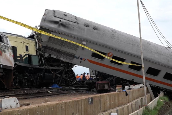 KNKT sedang mencari 'data logger' untuk menganalisis penyebab kecelakaan kereta api