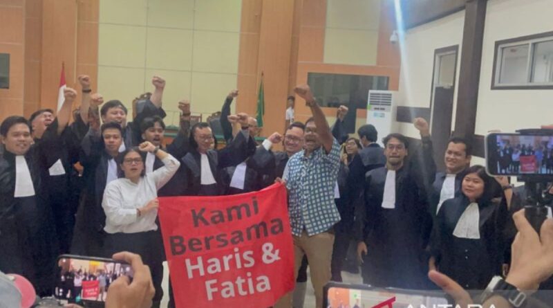 Haris dan Fatia divonis bebas dari kasus pencemaran nama baik Luhut