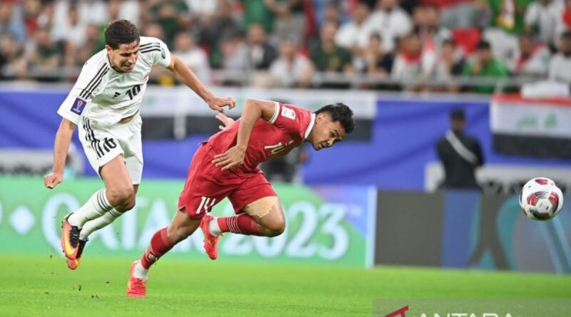 Indonesia tertinggal 1-2 dari Irak di babak pertama Piala Asia 2023