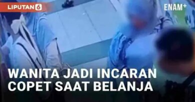 VIDEO: Viral Wanita Jadi Incaran Copet Saat Belanja di Supermarket Cianjur