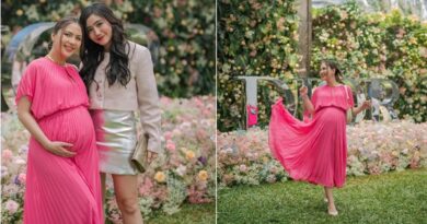 6 Potret Ceria Jessica Mila dalam Gaun Pink di Perayaan Valentine, Pamer Baby Bump-nya