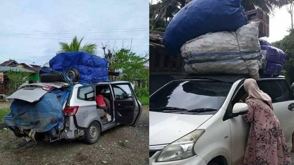 7 Potret Mobil Travel Bawa Muatan Ekstrim Ini Bikin Ngeri