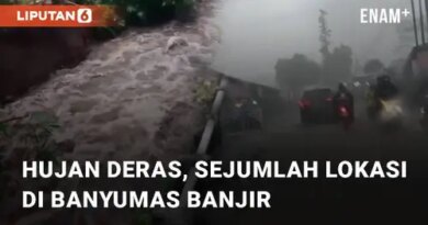 VIDEO: Akibat Hujan Deras, Sejumlah Lokasi di Banyumas Mengalami Banjir dan Longsor