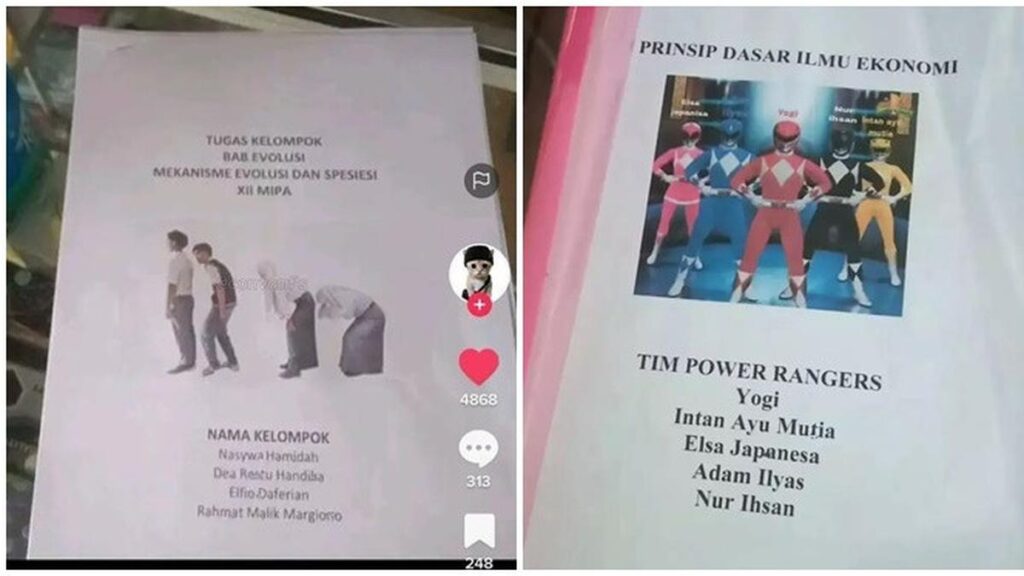 6 Potret Sampul Tugas Kertas Aneh, Berpikirlah Keras Sebelum Membaca Isinya