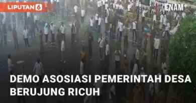 VIDEO: Viral Aksi Demo Asosiasi Pemerintah Desa Berujung Ricuh di Senayan Jakarta Pusat