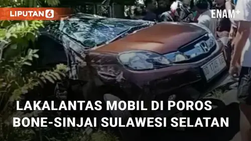VIDEO: Detik-detik Lakalantas di Jalan Poros Bone-Sinjai Sulawesi Selatan