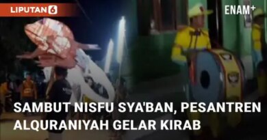 VIDEO: Sambut Nisfu Syaban Ramadhan, Pondok Pesantren Alquraniyah di Indramayu Gelar Kirab