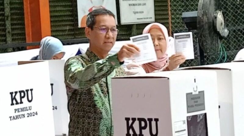 Prabowo-Gibran unggul di TPS 55 tempat Pj Gubernur DKI Heru mencoblos