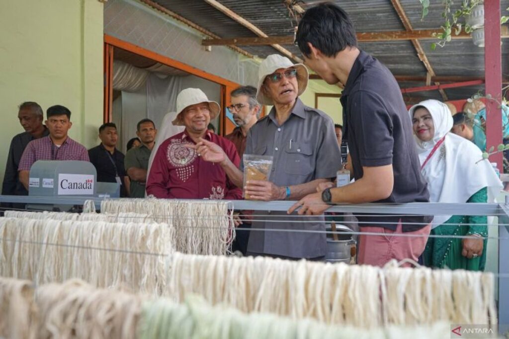 Kreasi eco fashion berbahan serat nanas aceh