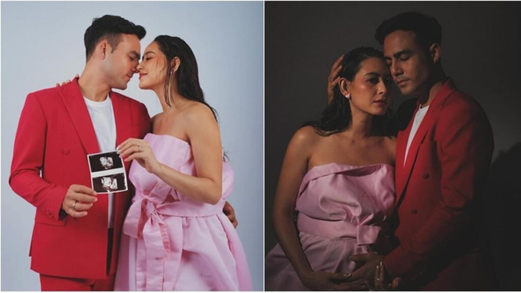 6 Potret Maternity Shoot Laura Theux dalam Gaun Pink, Mengumumkan Kehamilan dengan Bayi Perempuan