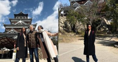 Masih di Jepang, berikut 7 momen Yuki Kato dan keluarga mengunjungi Kastil Hiroshima