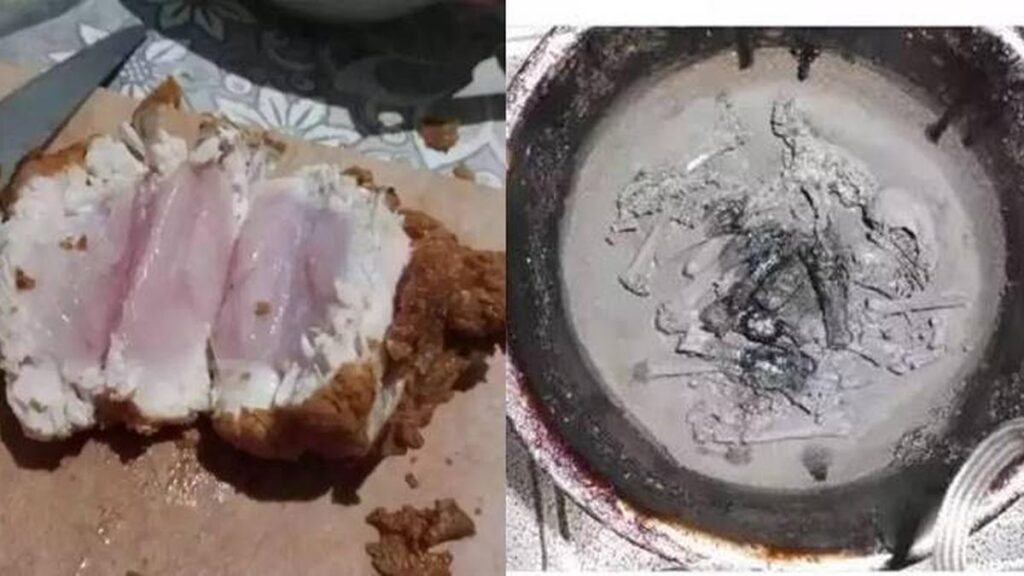 8 Gambar Momen Sial Saat Masak Ayam, Ada yang Bakar Jadi Abu