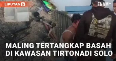 VIDEO: Maling Tertangkap Basah di kawasan Tirtonadi Solo, Berujung Dihakimi Warga