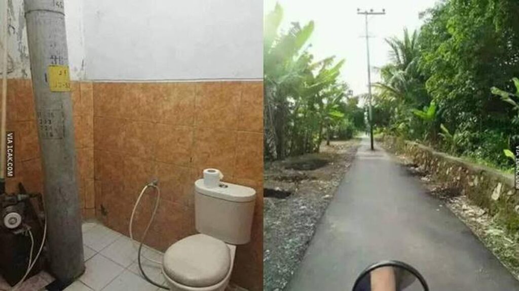 7 foto tiang listrik di lokasi yang tidak tepat ini bakal bikin geleng-geleng kepala