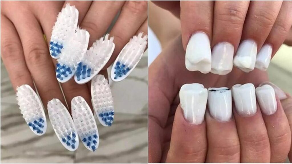 8 Potret Nail Art Ini Aneh Sekali, Tertarik Membuatnya?