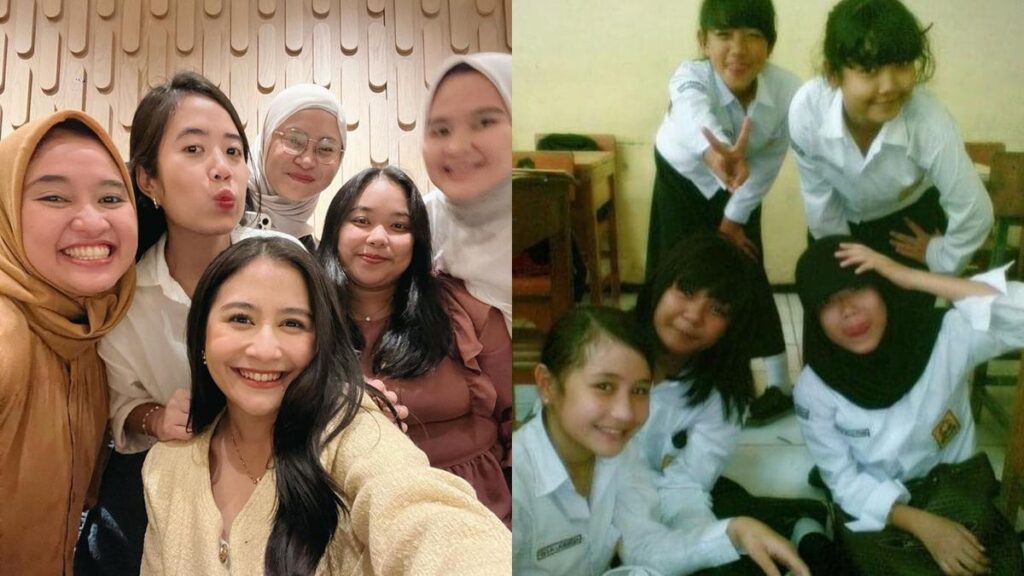 7 Potret Prilly Latuconsina Bukber Bareng Geng SMP, Foto Lawas Bikin Pangling