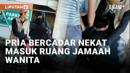 VIDEO: Viral Pria Bercadar Ketahuan Masuk Area Jamaah Wanita di Masjid Makassar