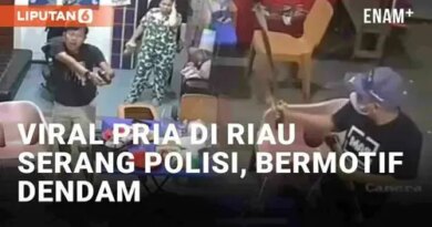 VIDEO: Viral Pria di Riau Nekat Serang Polisi Pakai Golok, Bermotif Dendam