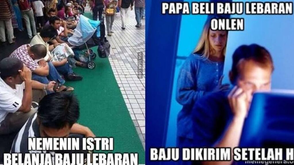 7 Meme Aneh Saat Belanja Baju Lebaran Lucu Banget