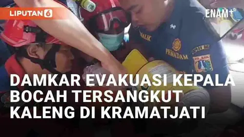 VIDEO: Viral Damkar Bantu Kepala Bocah Tersangkut Kaleng Susu, Tuai Pujian