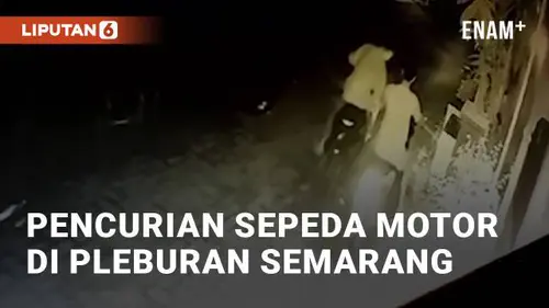 VIDEO: Aksi Pencurian Sepeda Motor di Pleburan Semarang Terekam CCTV