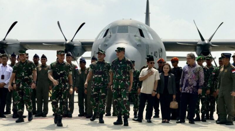 Helikopter baru TNI AU mulai misi perdana angkut bantuan untuk Gaza
