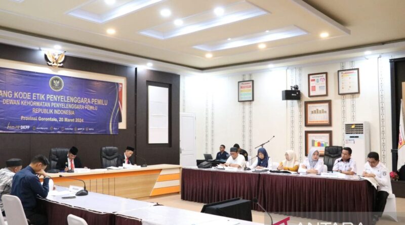 DKPP periksa ketua dan anggota Bawaslu Provinsi Gorontalo