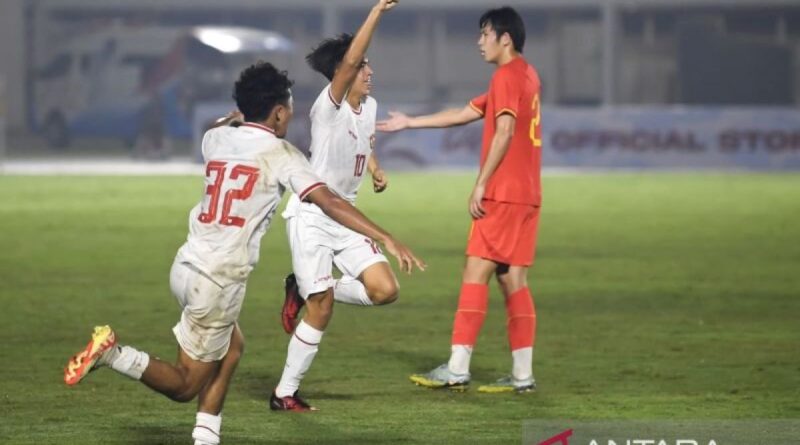 Timnas U20 Indonesia tahan imbang China