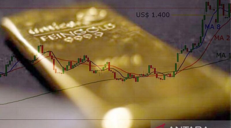Harga emas menguat seiring pelemahan dolar AS
