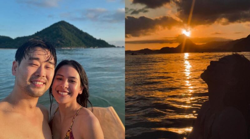 7 Potret Romantis Maudy Ayunda dan Jesse Choi di Lombok, Lagi Bulan Madu