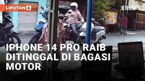 VIDEO: Ditinggal di Bagasi Motor, iPhone 14 Pro Wanita di Banjarmasin Raib