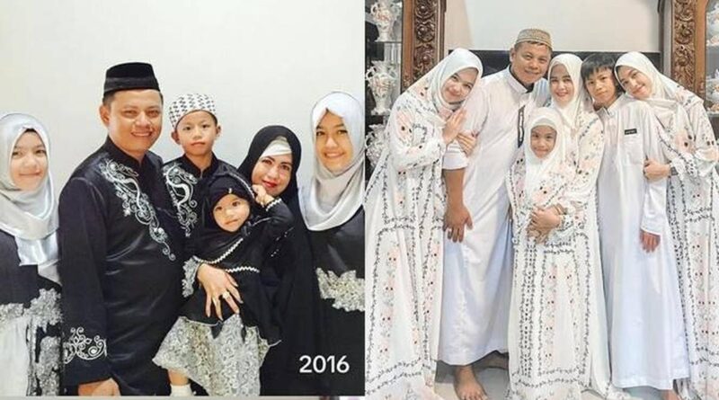 Keren, ini dia potret kompak sebuah keluarga menjalani Idul Fitri sebanyak 9 kali