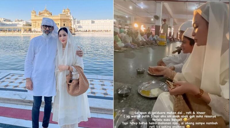 6 Potret Bunga Zainal dan Keluarga Kembali ke India, Menjalani Ibadah Keagamaan Sikh
