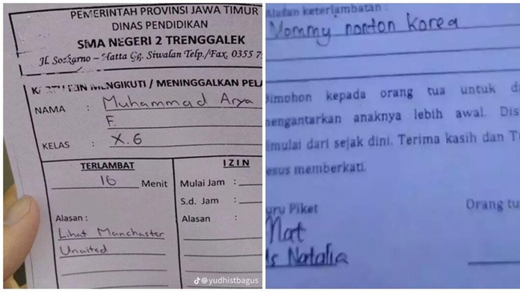 6 Alasan Aneh Siswa Terlambat ke Sekolah Ini Bikin Guru Tepuk-tepuk Wajahnya