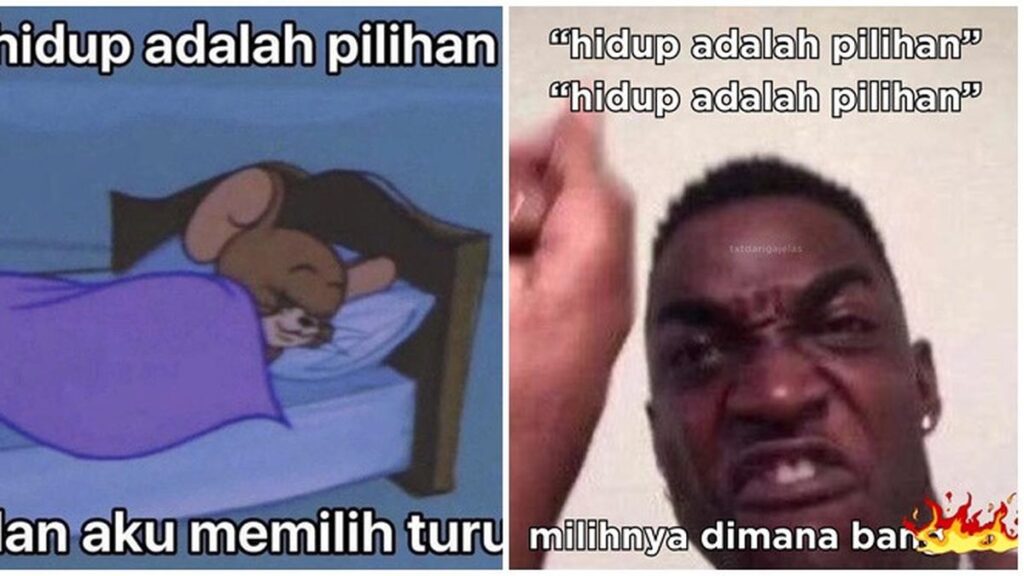 6 Meme Hidup Itu Pilihan Ini Lucu, Sering Bingung Saat Harus Memilih