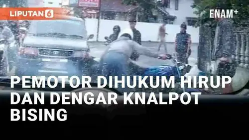 VIDEO: Viral Pengendara RX-King Dihukum Pemotor Lain, Dipaksa Hirup Asap dan Dengar Knalpot Bising