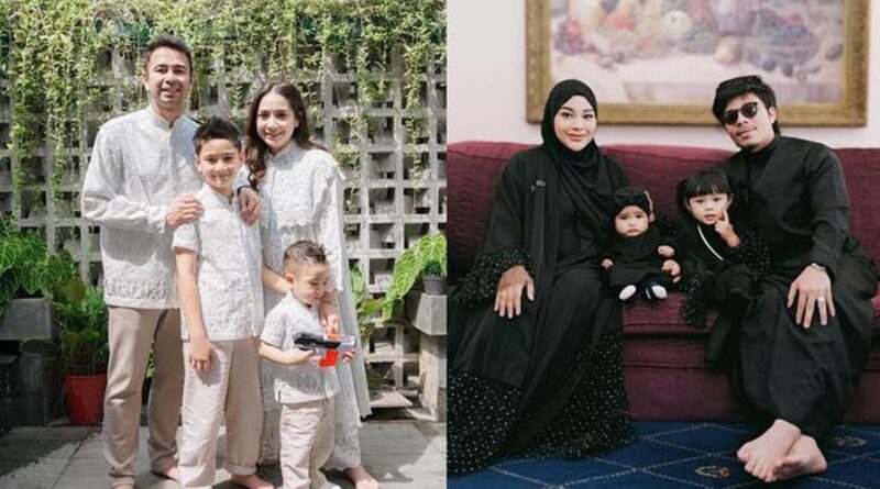 10 Potret Selebriti Rayakan Idul Fitri Bersama Keluarga, Pakaiannya Kompak