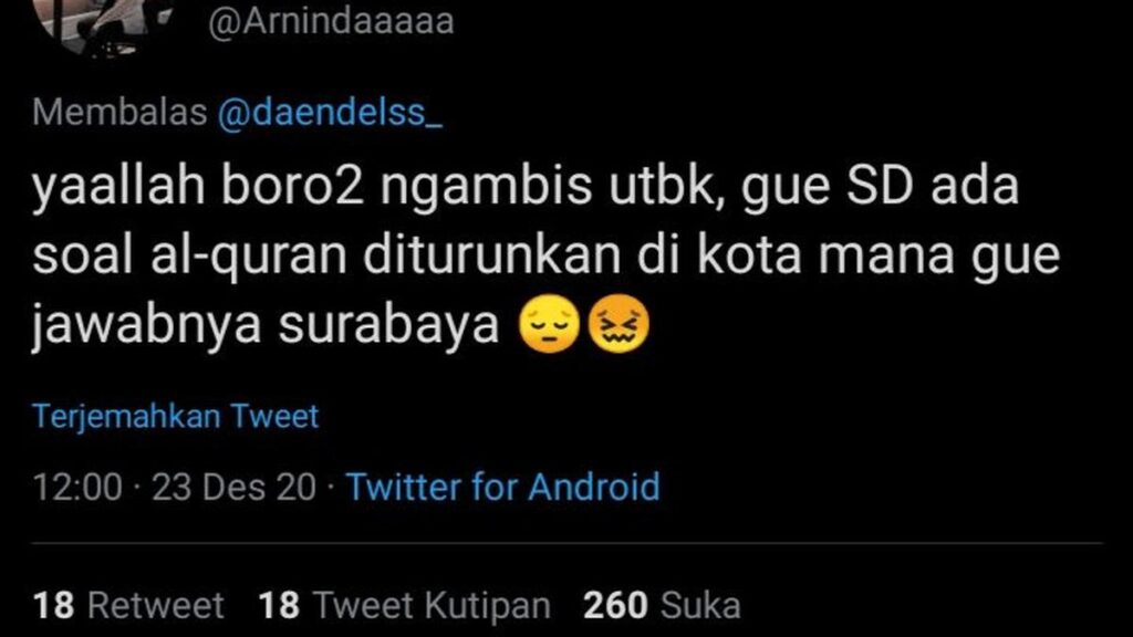 6 Kisah Netizen Menjawab Soal Ulangan Saat Duduk di SD yang Kocak