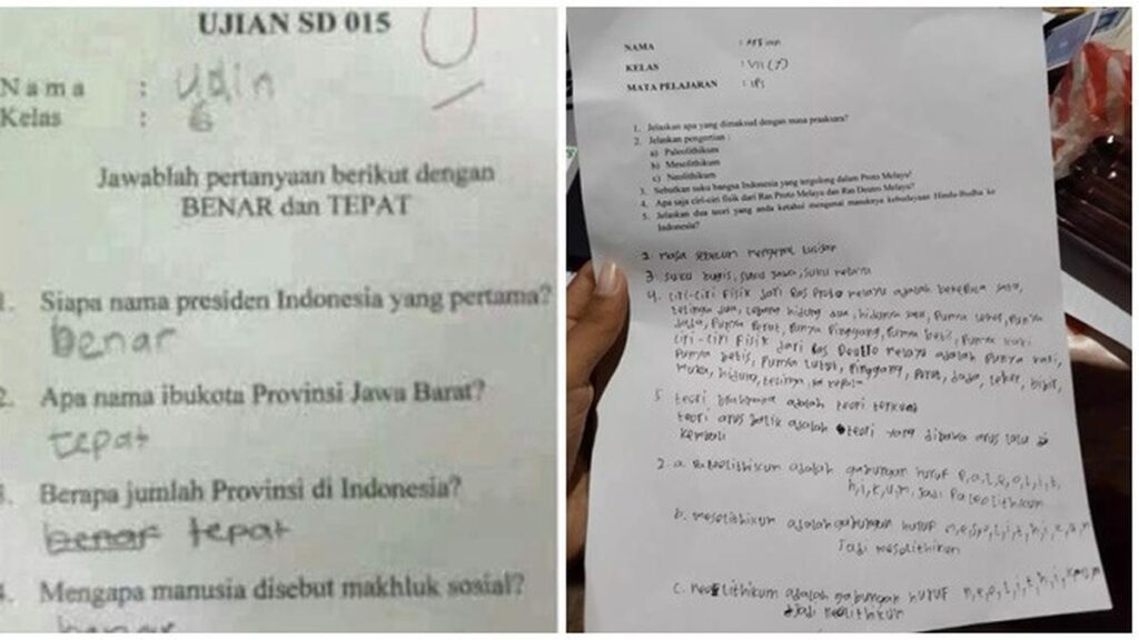 6 Jawaban Aneh Siswa di Lembar Jawaban IPS Ini Bikin Guru Tepuk-tepuk Wajahnya