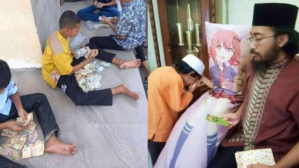 8 Potret Aneh Anak Saat Lebaran, Panen Uang THR