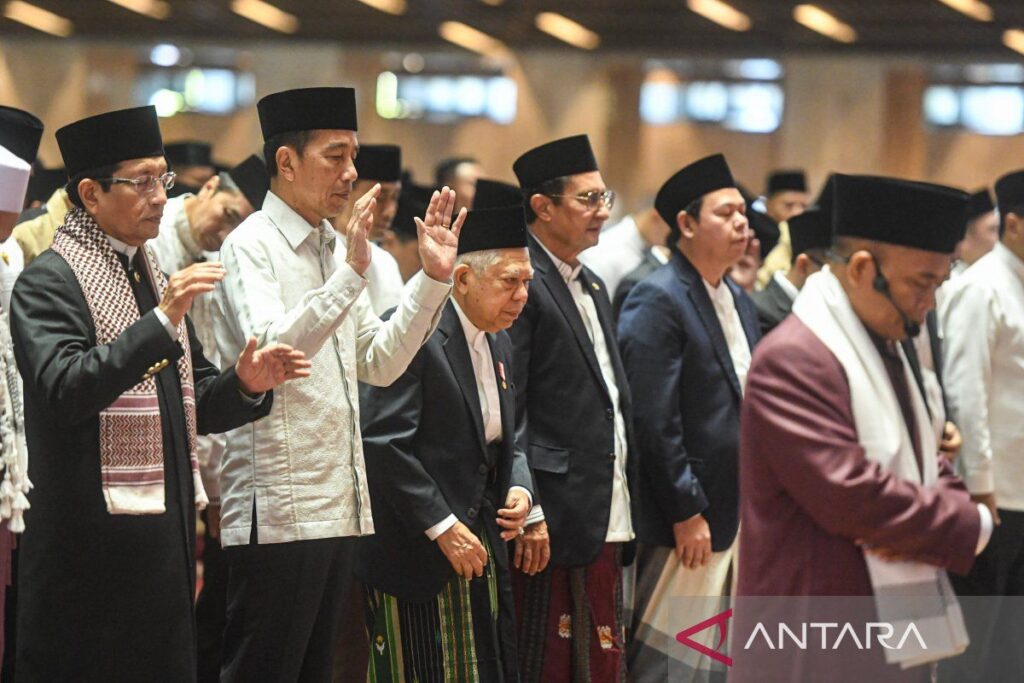 Presiden dan Wapres shalat Idul Fitri di Masjid Istiqlal Jakarta