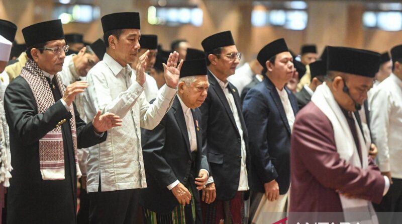 Presiden dan Wapres shalat Idul Fitri di Masjid Istiqlal Jakarta